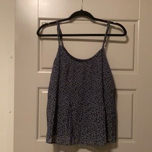 Floral Pleated Chiffon Tank